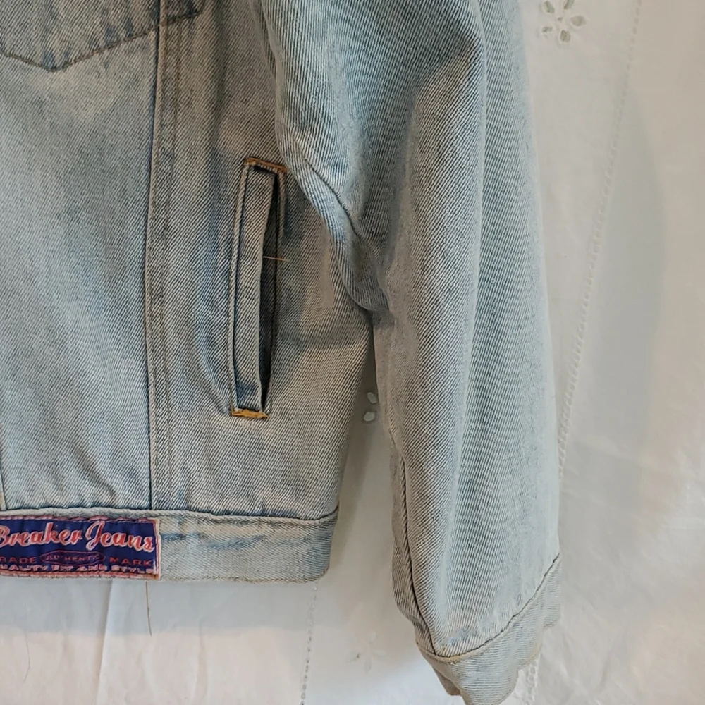 Vintage Breaker Jeans Blue Jacket - Picture 6 of 7